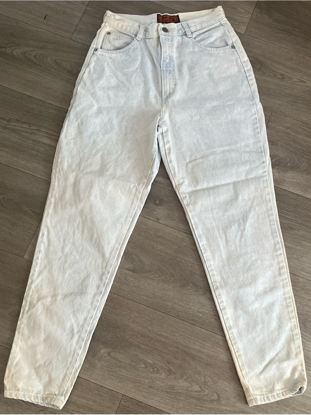 Light Wash High-Waist Mom Jeans Vintage BONJOUR size 26